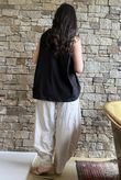 Oscar Drape Trapeze Tank Black
